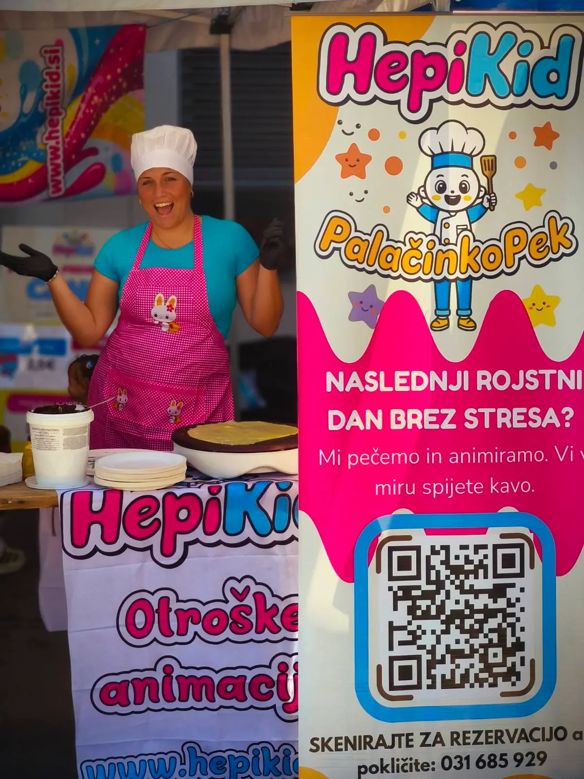 HepiKid PalačinkoPek - sveže palačinke na otroškem rojstnem dnevu